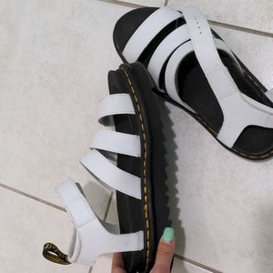 Doc martens white platform sandals
